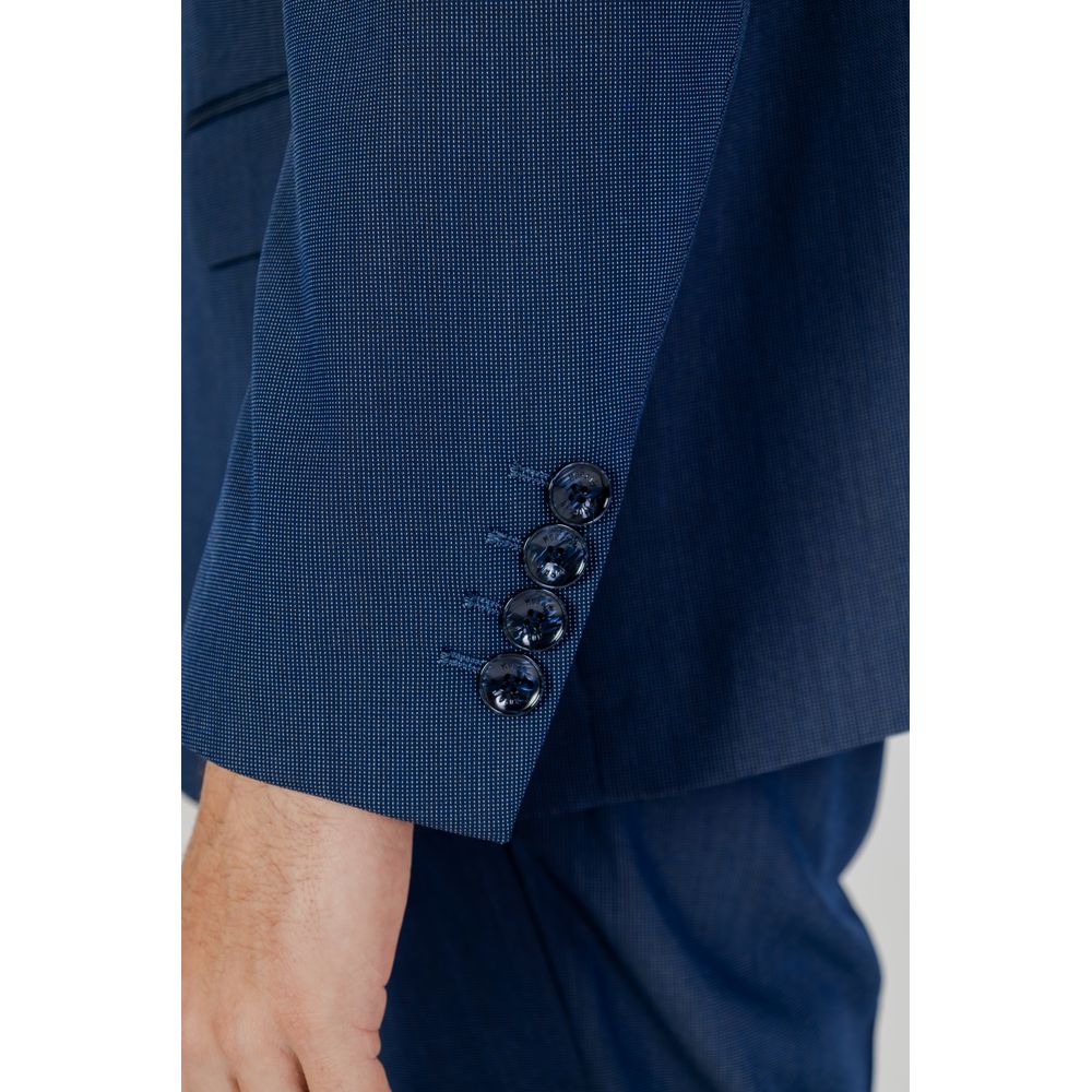 Antony Morato Blue Polyester Suit