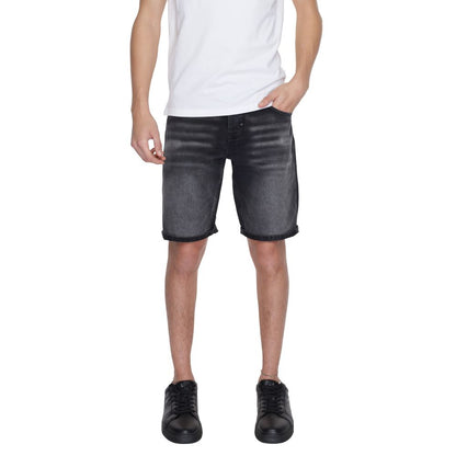 Antony Morato Black Cotton Short