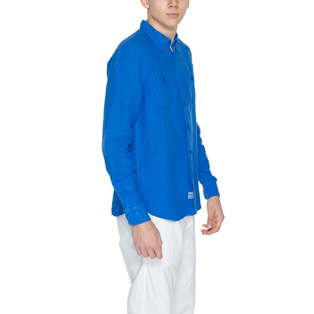 Blauer Blue Linen Shirt