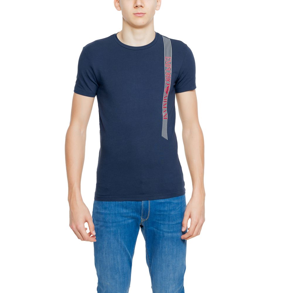 Emporio Armani Underwear Blue Cotton T-Shirt