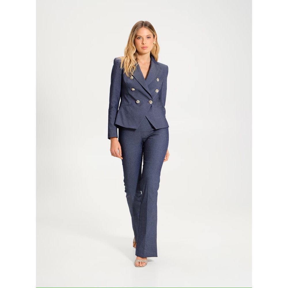 Rinascimento Blue Cotton Suits & Blazer