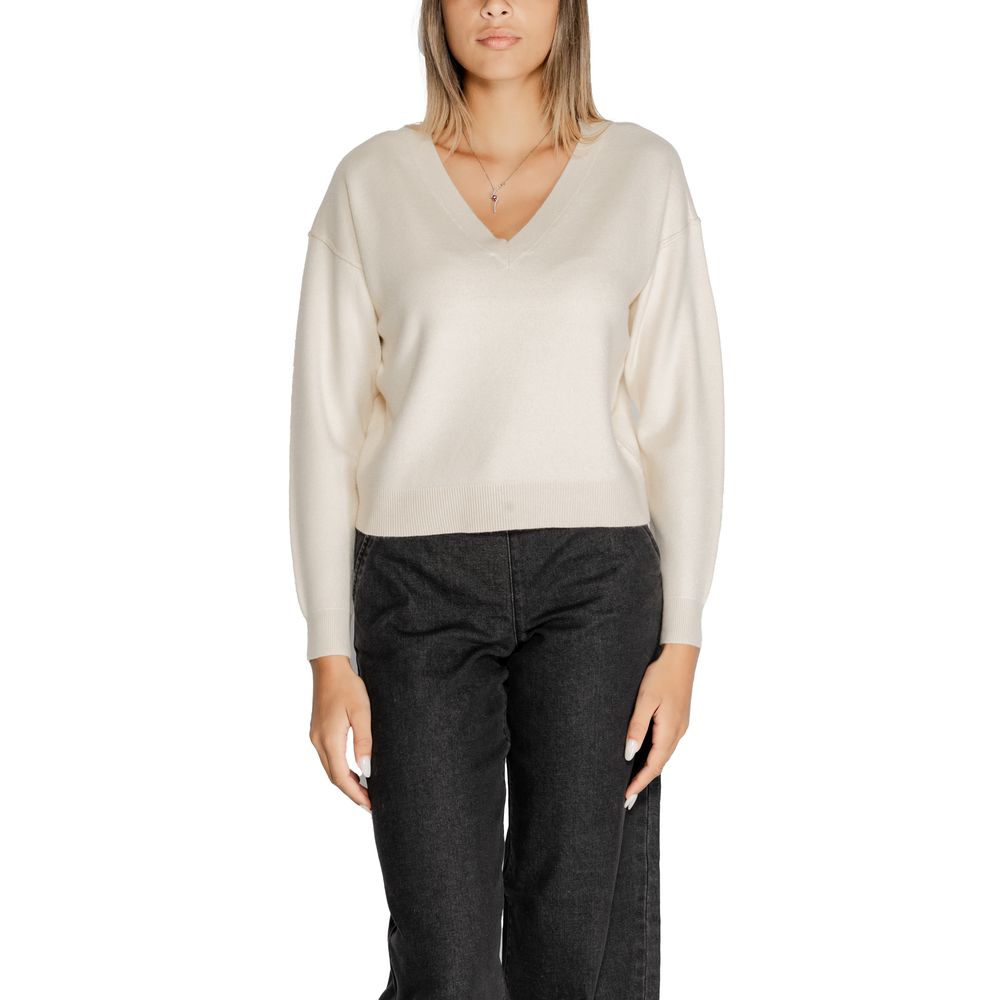 Vero Moda White Viscose Sweater