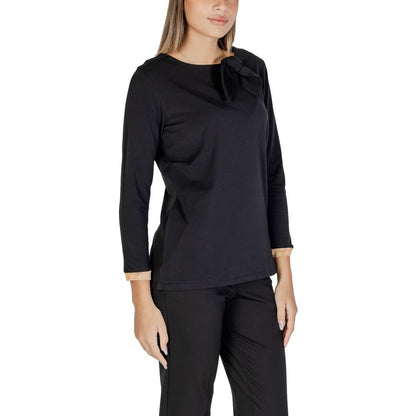 Alviero Martini Prima Classe Black Cotton Tops & T-Shirt