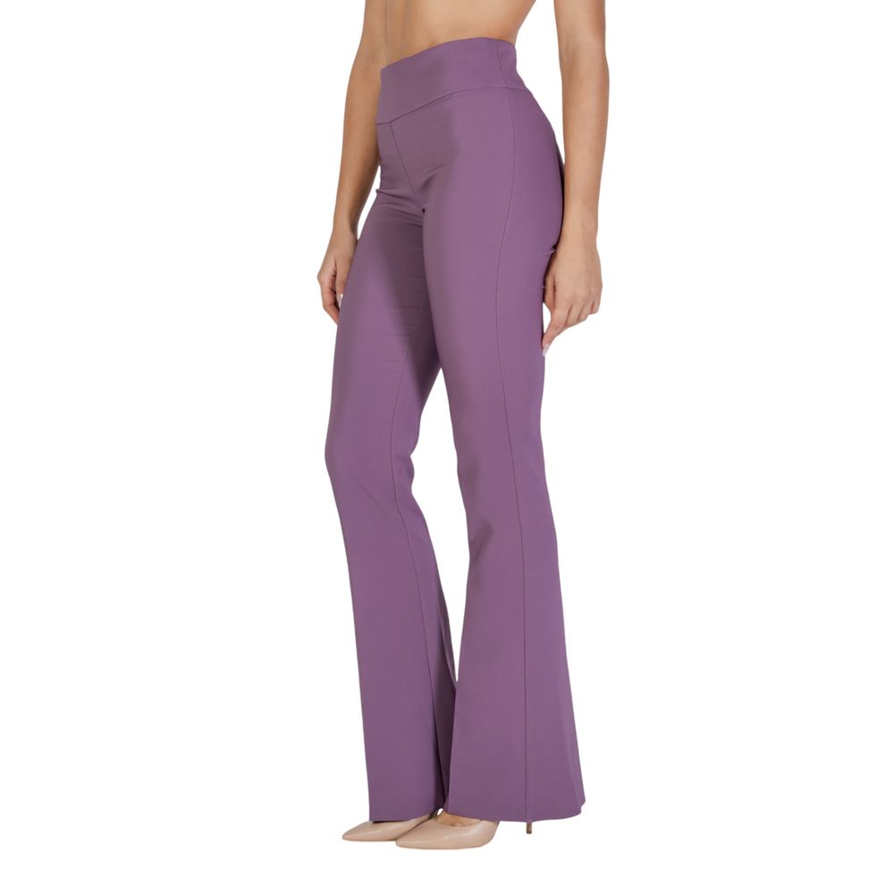 Sandro Ferrone Purple Polyester Jeans & Pant