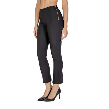 Sandro Ferrone Black Polyester Jeans & Pant