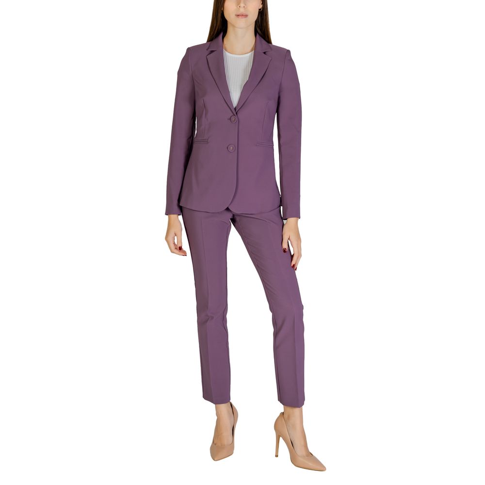 Sandro Ferrone Purple Polyester Suits & Blazer