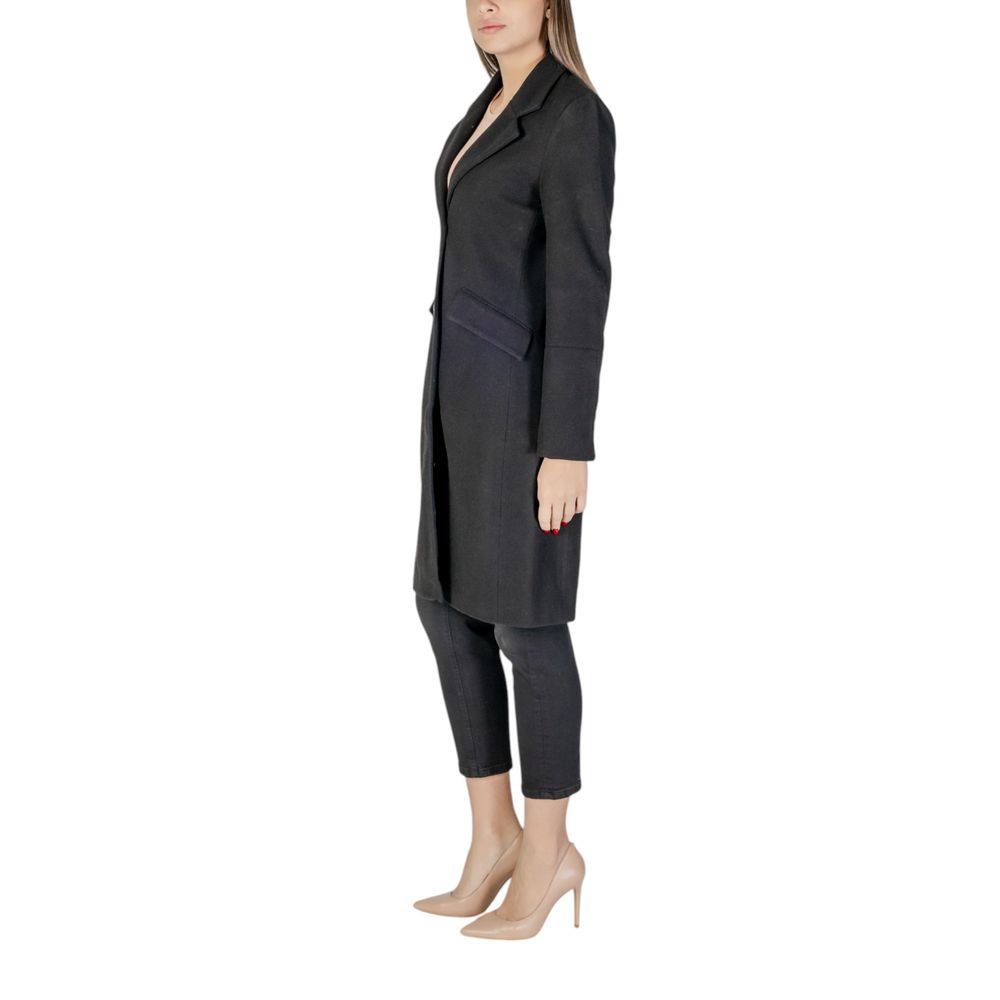 Vero Moda Black Polyester Jackets & Coat