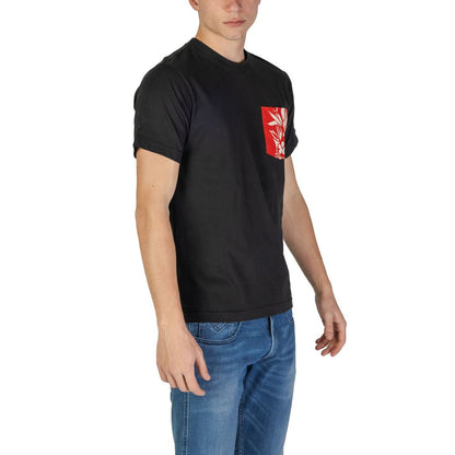 Replay Black Cotton T-Shirt