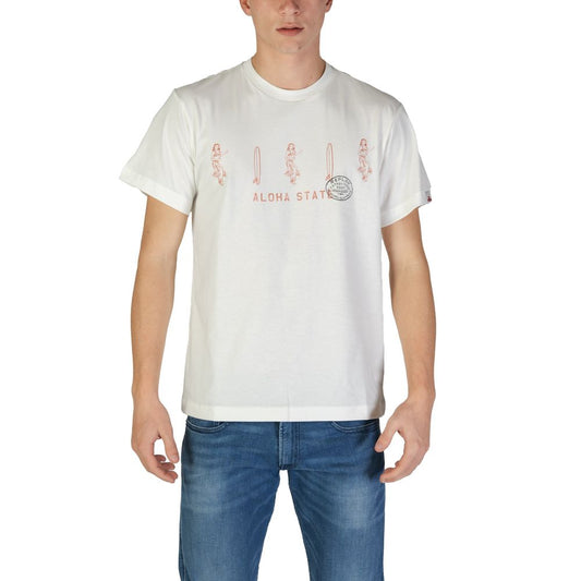 Replay White Cotton T-Shirt