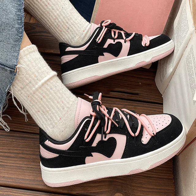 Heart X Sneakers Dunks Black Pink 35 (Sold out) Rot