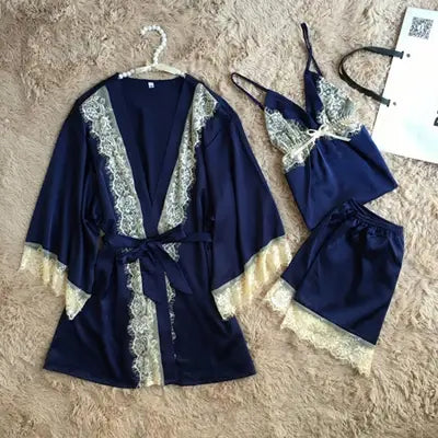 Sleepwear Set Blue One Size