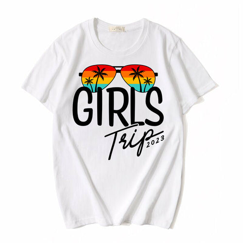 Girls Trip 2023 Vacation Graphic Tee White