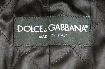 Dolce & Gabbana Sicilia Checkered Wool Blend Coat