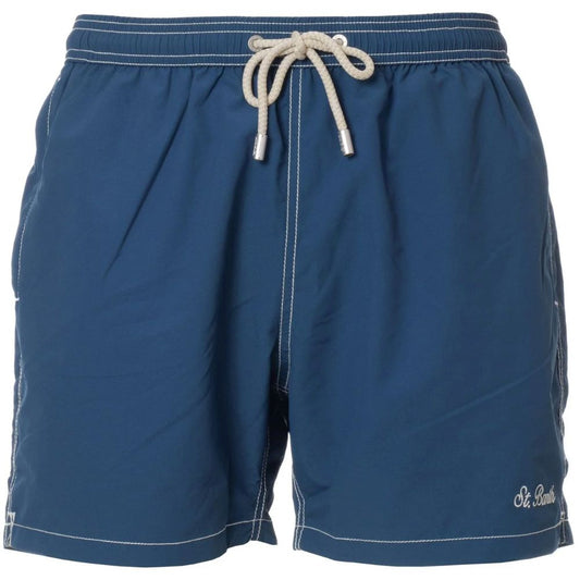 MC2 Saint Barth Blue Polyester Men Swim Trunk