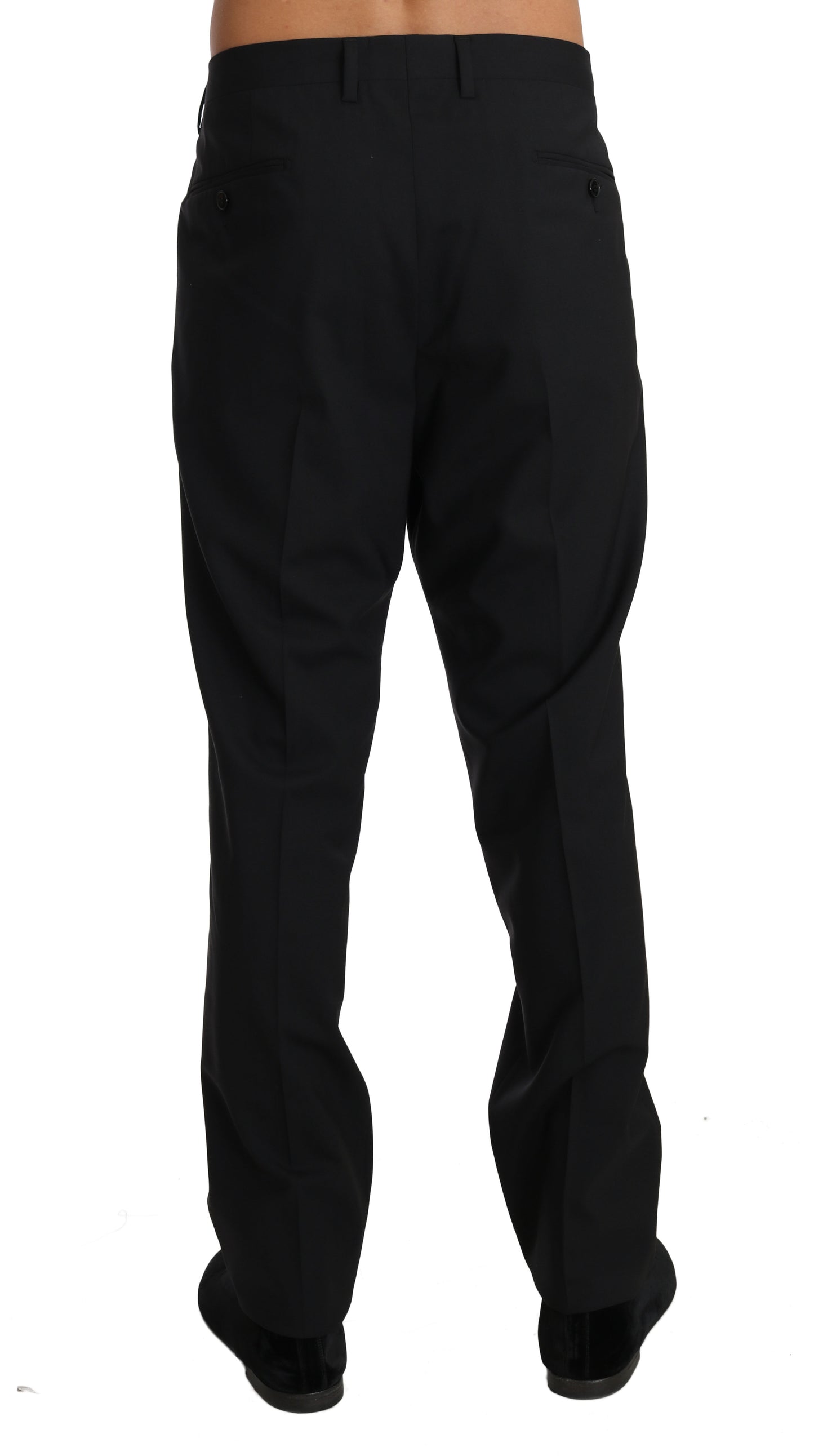 Dolce & Gabbana Elegant Black Wool Dress Pants