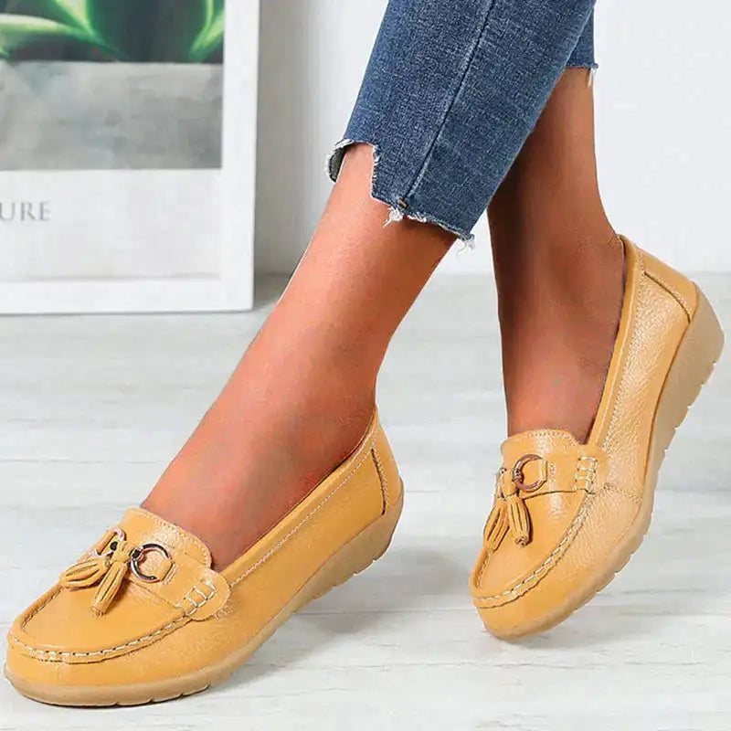 Comfy Orthopedic Loafers Gold 2 38