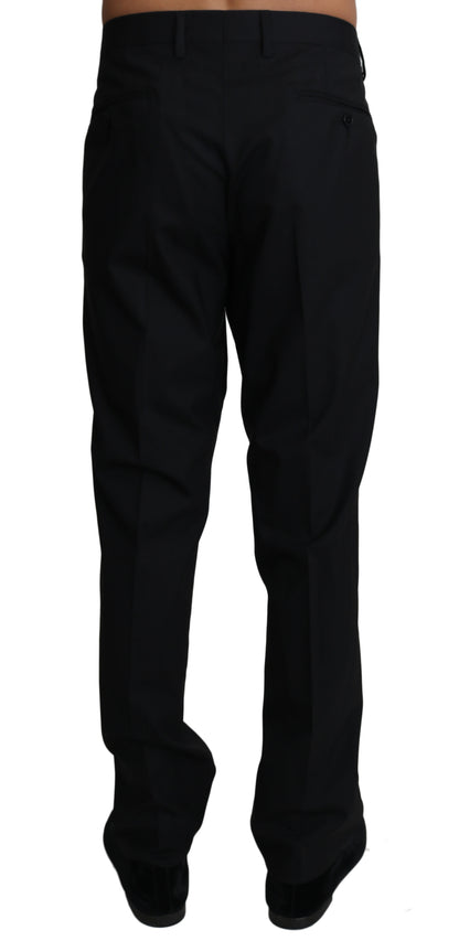 Dolce & Gabbana Elegant Black Formal Wool Blend Trousers