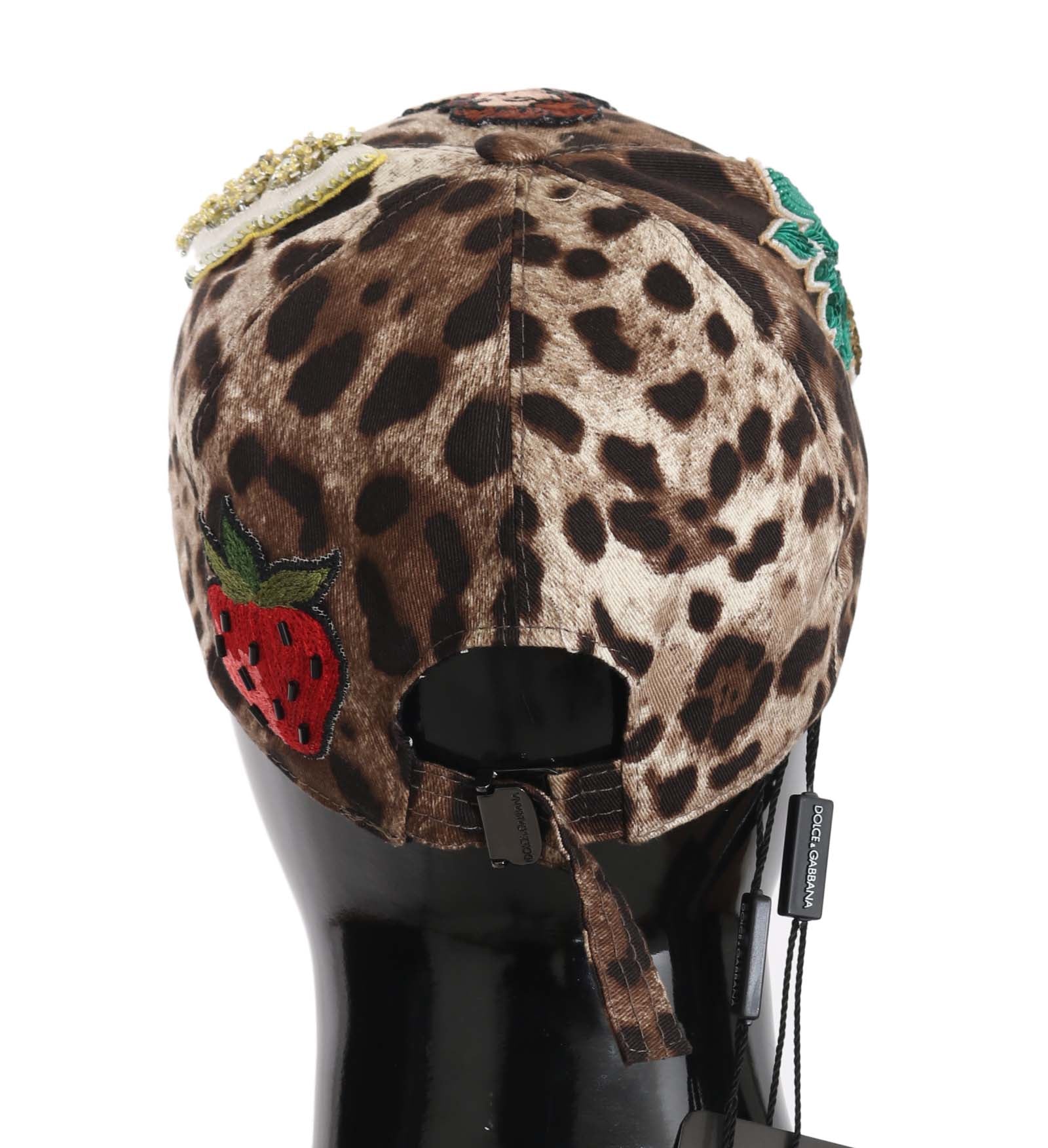 Dolce & Gabbana Elegant Sequined Leopard Baseball Cap