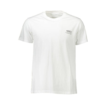 Guess Jeans White Cotton Men T-Shirt