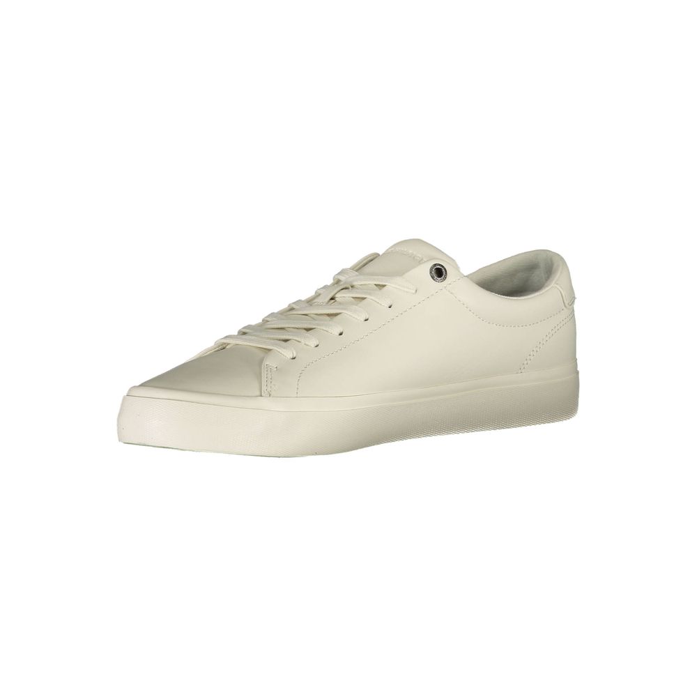 Tommy Hilfiger White Leather Men Sneaker