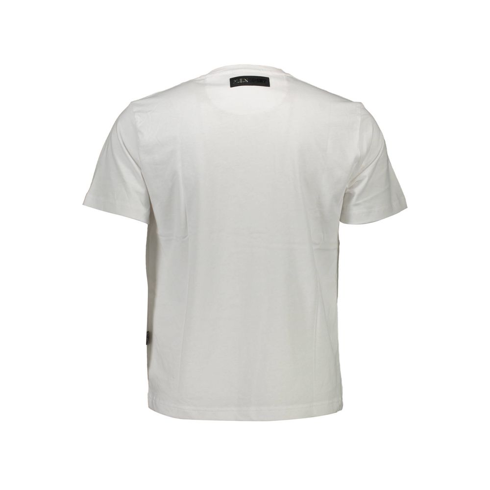 Plein Sport White Cotton Men T-Shirt