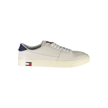 Tommy Hilfiger White Leather Men Sneaker