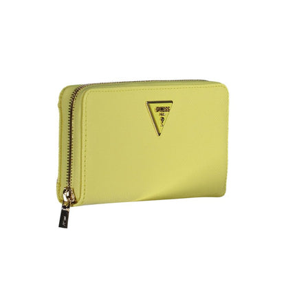 Guess Jeans Yellow Polyethylene Women Wallet