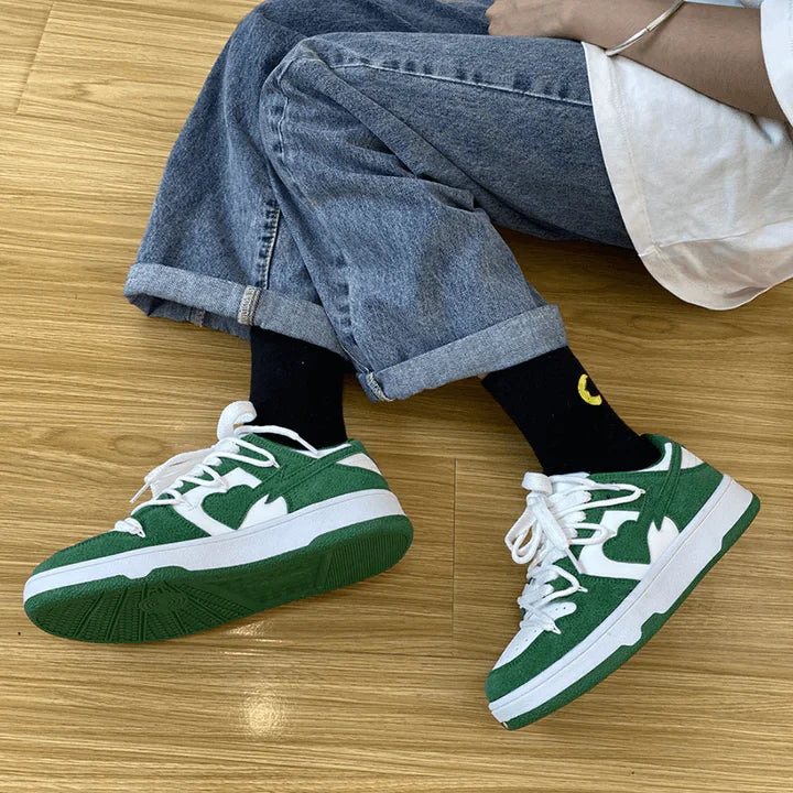 Heart X Sneakers Dunks Green White 40