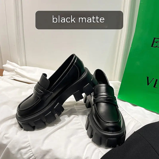 British Style Wide Fat Foot Loafers