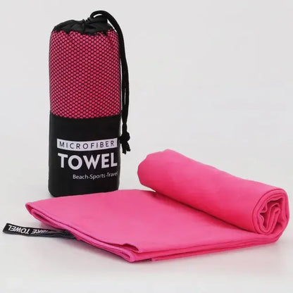 Quick Drying Absorbent Towels Rose Red Small(80x40cm)