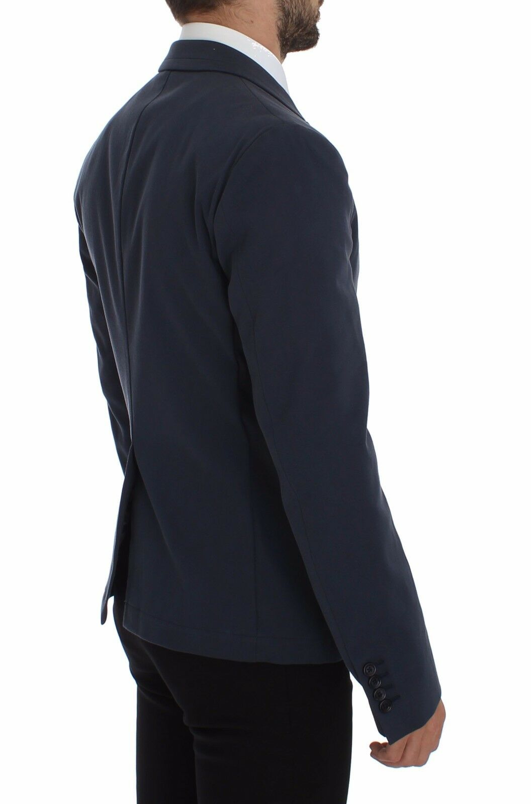 Dolce & Gabbana Elegant Blue Cotton Stretch Blazer Jacket