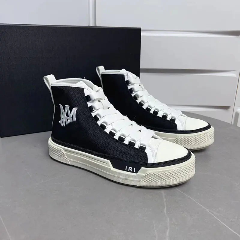 2023 Men's High-Top Star Canvas Sneakers (Thick Sole)