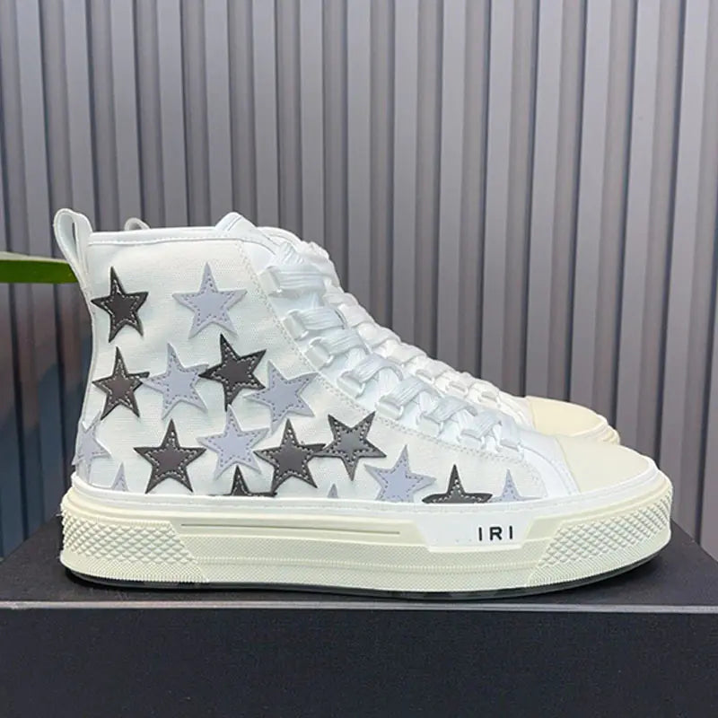 2023 Men's High-Top Star Canvas Sneakers (Thick Sole)