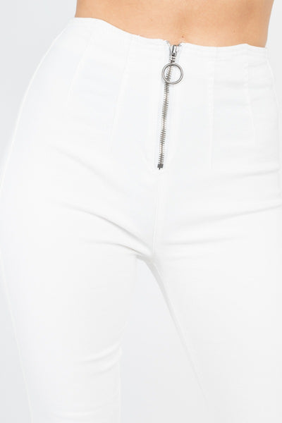 White Denim Jeans | High Waist Denim Jeans | PANTERA STORES
