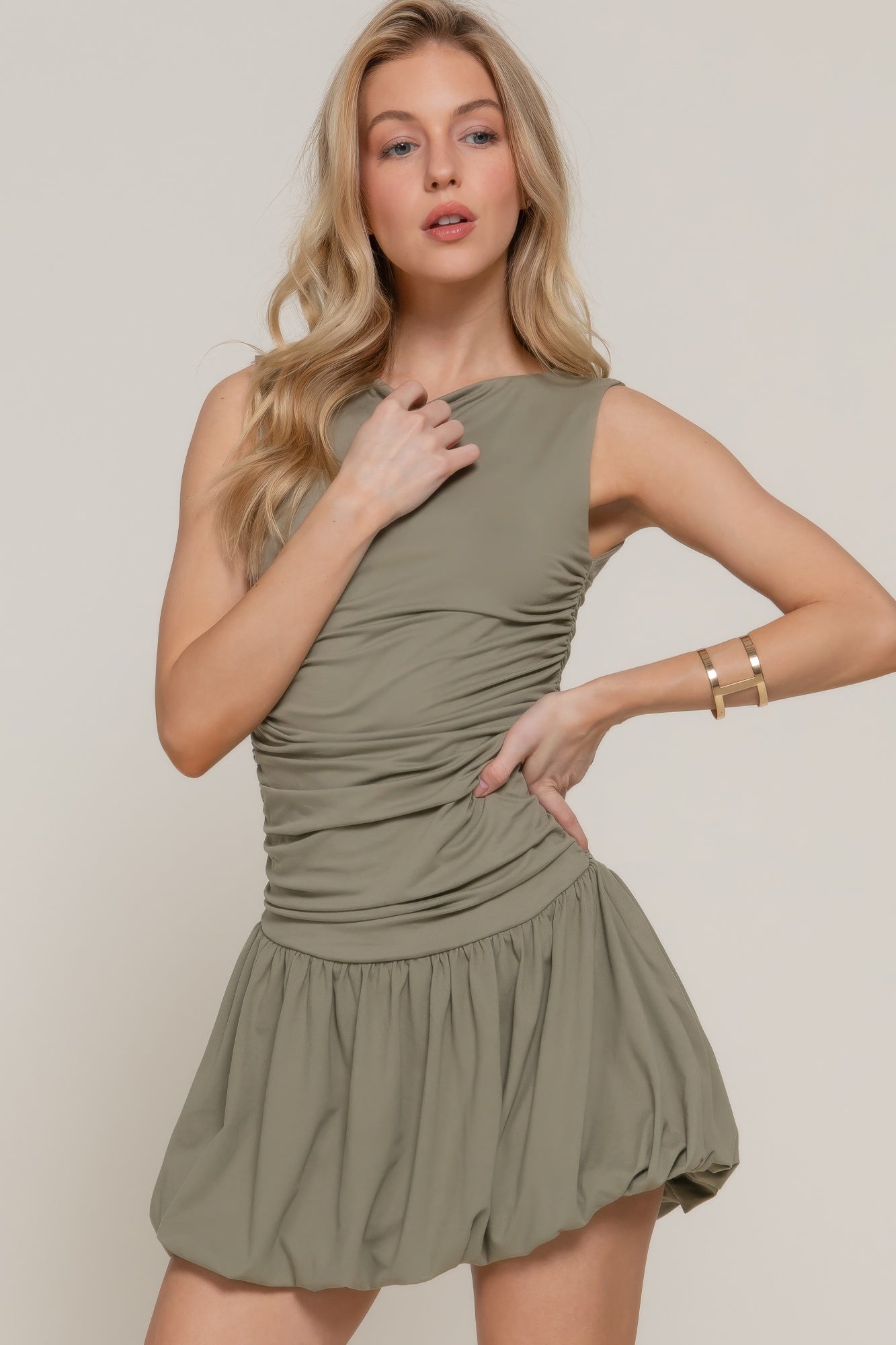 Boat Neck Mini Dress | Sleeveless Mini Dress | PANTERA STORES