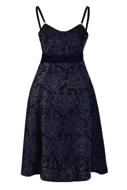 Jacquard Fit And Flare Dress