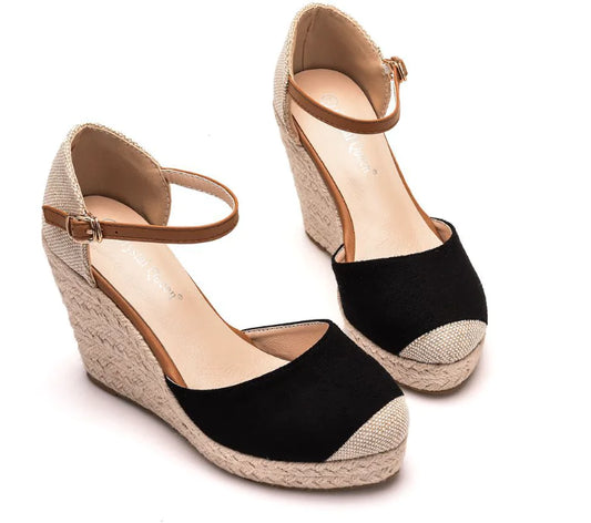 Roman Wedge Heels Sandals for Women - Summer Footwear
