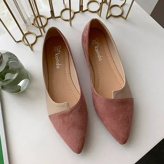 Ballerina Ballet Flat Slip On Pink 37