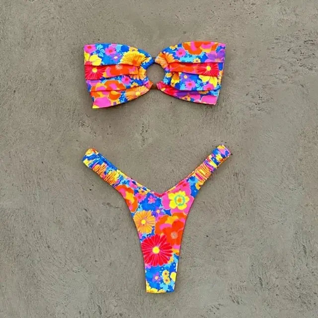 Chic Mirage Bikini Colorful L