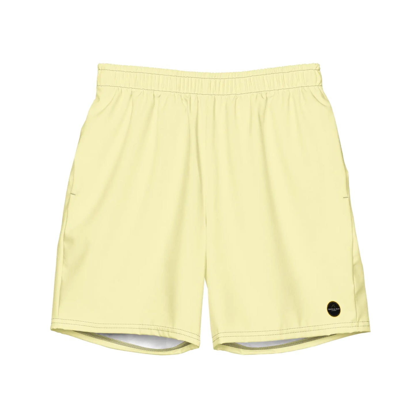 Short de bain écologique jaune pour homme