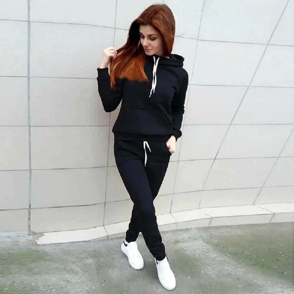 Ladies Jogging Set Black S