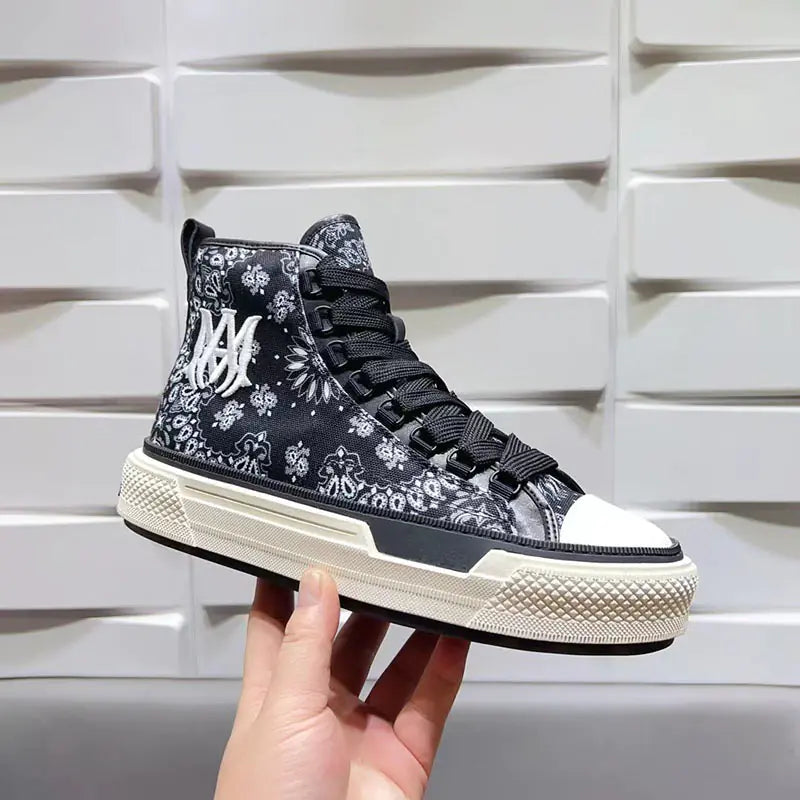 2023 Men's High-Top Star Canvas Sneakers (Thick Sole)