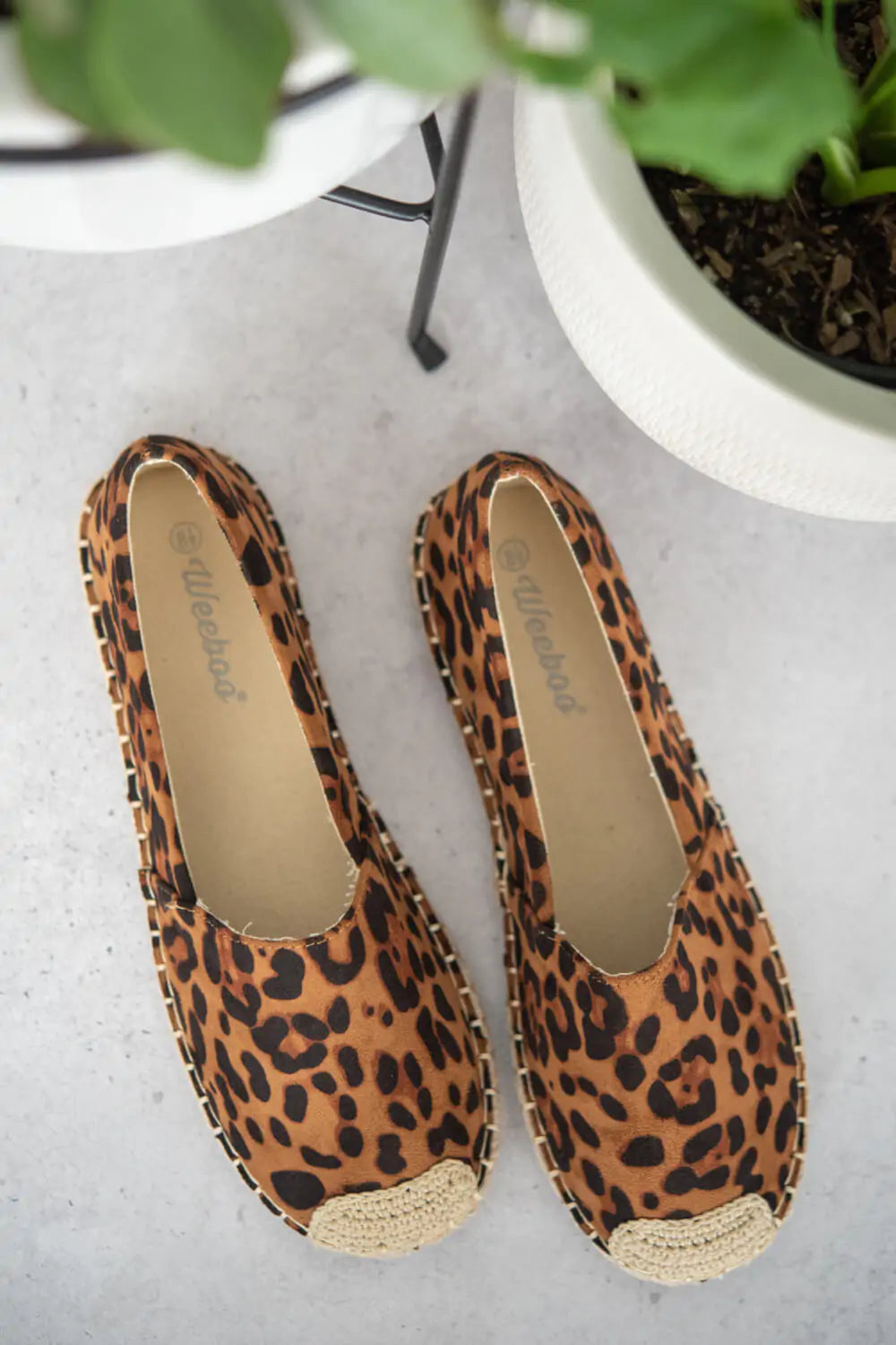 Sexy Leopard Espadrille Shoes Brown 8