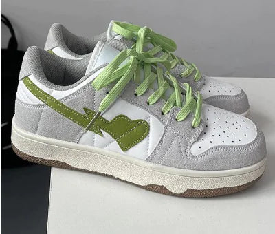 Heart X Sneakers Dunks Gray Green