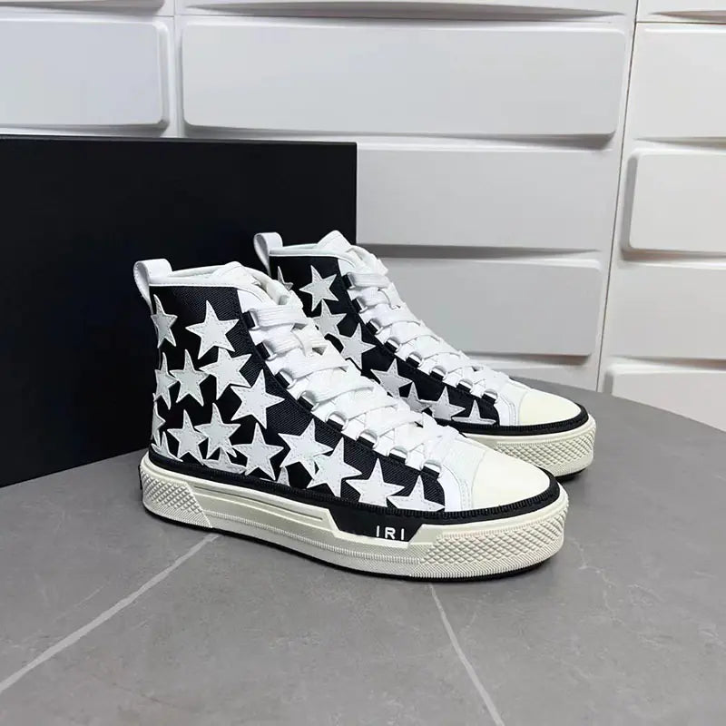 2023 Men's High-Top Star Canvas Sneakers (Thick Sole)