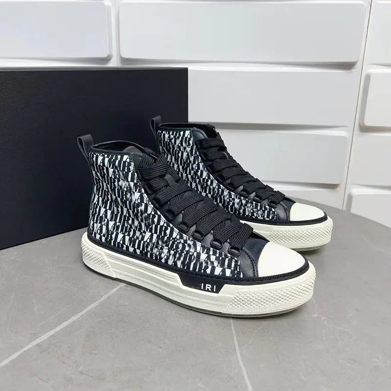 2023 Men's High-Top Star Canvas Sneakers (Thick Sole)