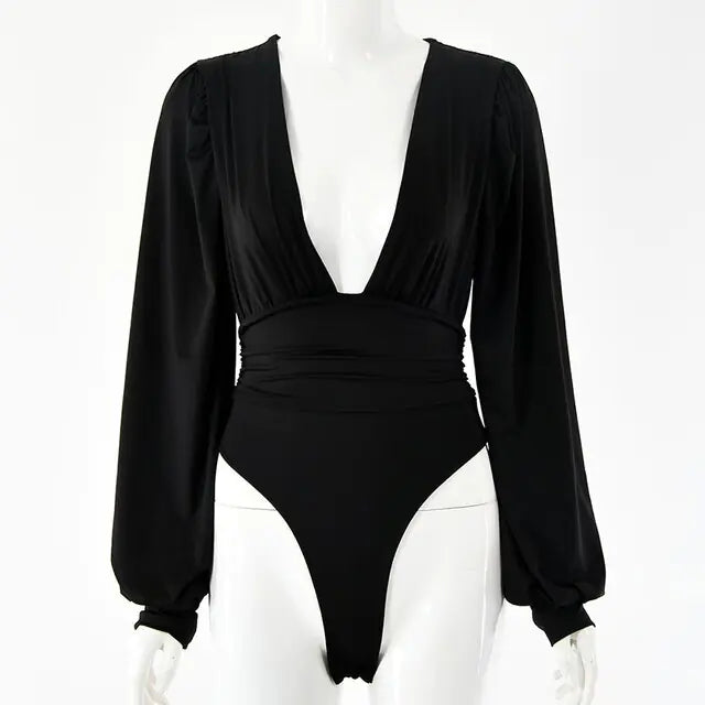 Women's Sexy Fashion Bodysuit Black Medium