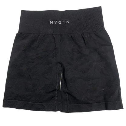 Camo Seamless Shorts Black Small