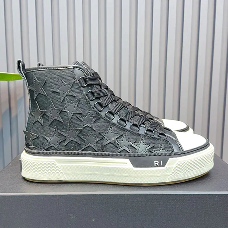 2023 Men's High-Top Star Canvas Sneakers (Thick Sole)
