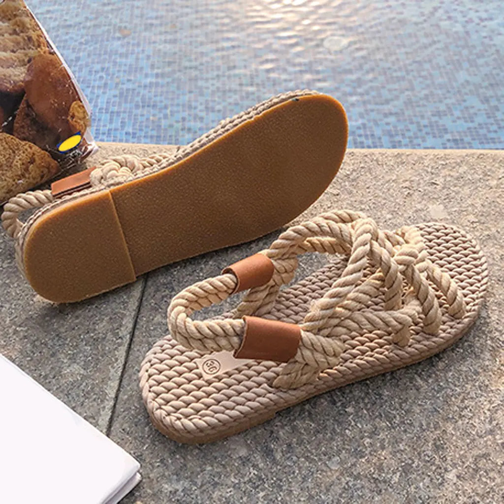 Woven Rope Women's Casual Fashion Sandals